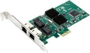 Aomoproing DIEWU Dual Port 1000Mbps Network Card PCIe 1x Gigabit Server Adapter intel82540 chipest