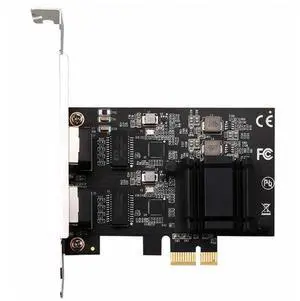 2.5GBase-T Gigabit Network Adapter with 2 Ports 2500Mbps PCIe 2.5gb Ethernet Card RJ45 LAN Controller Card