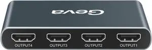 1x4 HDMI-compatible Splitter 1 in 4 Out 4K@60hz Splitter 1 Port to 4 Display Duplicate/Mirror HDCP 18Gbps for PS4 Xbox Switch