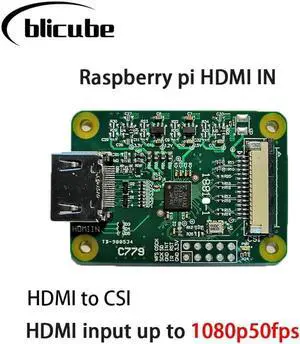 Pi HDMI to CSI-2 Adapter Board C779 Support Up to 1080P 50Fps tc358743 pikvm kvm
