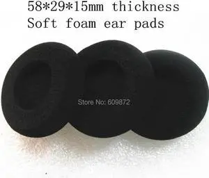 Aomoproing 10 Pack of Soft Foam Ear Pads 58mm Headset Sponge Cushion Durable Headphone Foam Ear Cushion 5.8cm for Call Center Headset