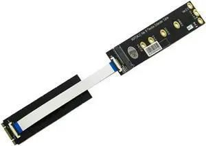 Riser Card PCI-e x1 to NGFF M.2 Key B SATA Base PCI Express SSD Adapter Card Riser Extender Cable for 2230/242/2260/2280 M2 SSD