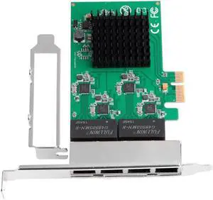4 Port PCI Express Gigabit Network Card Ethernet Adapter 10/100/1000M for Server