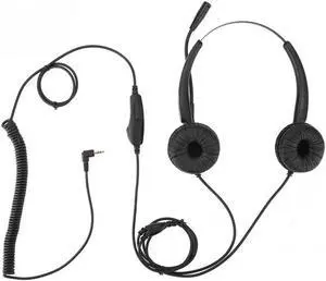 Aomoproing H500D 2.5mm Call Center Headphone Stretchable Over Ear Headphone With Noise Reduction MIC