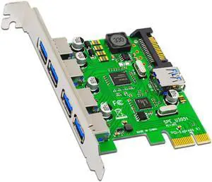 5 Port USB 3.0 PCI e Expansion Card PCIE USB Adapter PCI E PCI Express X1 USB 3.0 Controller USB3.0 Card