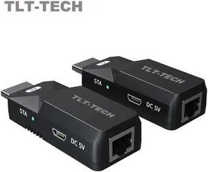 60M HDMI-compatible Extender Cat5e Cat 6 Ethernet UTP HD to Lan Converter 1080p 60Hz EDID Transmitter Receiver POC TX RX