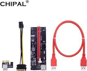 VER009S PCI-E Riser Card 009S PCIE 1X to 16X Extender + LED + 0.6M USB 3.0 Cable / Molex Power Supply for Bitcoin Miner VER009S PCI-E Riser Card 009S PCIE 1X to 16X Extender + LED + 0.6M USB 3.0 Cable / Molex Power Supply for Bitcoin Miner