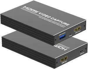1.4 to USB 3.0 Video Capture Card Dongle with HDMI Loopout (Input 4K@30Hz MAX/Output 1080P@60Hz Max)with WiiU Xbox 360 One PS4 HDMI Camera for Game streaming,Video Conferencing,Live
