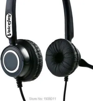 Aomoproing Call center headphones Porfessional binaural headset with RJ9/RJ11 plug office phone headset for AVAYA 2401 4602 4620 series