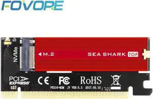 Adapter M.2 PCI e to M2 PCI M.2 SSD NVMe PCIe M2 Adapter PCI e x16 M Key for 2230 2280 Size