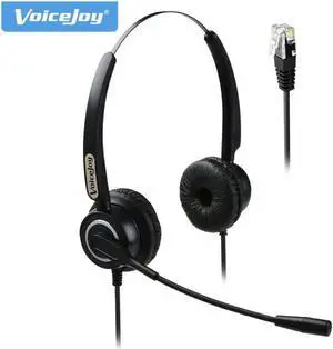 Aomoproing Extra 2 Ear Pads+Binaural headset with mic for Call Center Telephone Headset for AVAYA 1608 1616 9601 9608 9610 9611 9620 9630