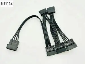 4Pin 18AWG Wire For Hard Drive IDE Molex to 5 Port 15Pin SATA Power Cable Adapter Cord Lead HDD SSD PC Computer Server for Miner 4Pin 18AWG Wire For Hard Drive IDE Molex to 5 Port 15Pin SATA Power Cable Adapter Cord Lead HDD SSD PC Computer Server for Miner