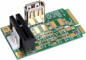 5pcs/lot KEFU Mini PCI-E to PCI-E Express 1X Extension Cord Adapter Card with USB Riser Card 5pcs/lot KEFU Mini PCI-E to PCI-E Express 1X Extension Cord Adapter Card with USB Riser Card