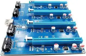 PCI-E Turn PCIe Riser Cards 1 to 4 PCI-E 1X Expansion Cards 4 Port PCIe slots/PCIePort Multiplier Cards for Miner BTC