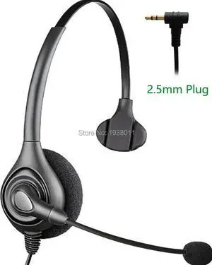 Aomoproing style Professional call center telephone headset with 2.5mm plug,heaset with noise cancelling microphone headphones