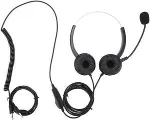 Aomoproing Noise Cancelling Dual 3.5mm Call Center Headset Dual Speaker Design Call Center Headphones headsets Earpiece 2018 style
