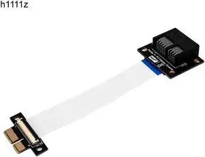 PCI Express PCI E 1X to 1X Extension Ribbon Cable Gold plated Connector Adapter PCIE Extender for Motherboard Riser Card Mining
