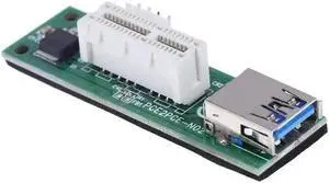 PCI-E 1X Extension Card SATA Powered Cable Good heat dissipation to be Powered Extended Expansion Card 90 Degree Right Angle