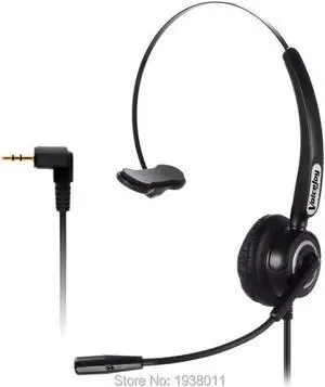 Aomoproing Professional monaural call center telephones headset phone headphones with 2.5mm jack plug,RJ9/RJ11 plug optional