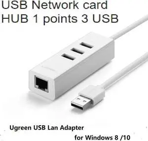 USB 2.0 Ethernet for Windows 8/10 Android TV Set-top Box USB 2.0 HUB to RJ45 USB Lan Adapter Network Card