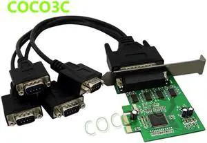 MOSCHIP MCS9904 PCI express 4 ports Serial card PCI-e 1x Multi RS232 DB9 COM port adapter PCIe I/O Card with low profile bracket MOSCHIP MCS9904 PCI express 4 ports Serial card PCI-e 1x Multi RS232 DB9 COM port adapter PCIe I/O Card with low profile bracket