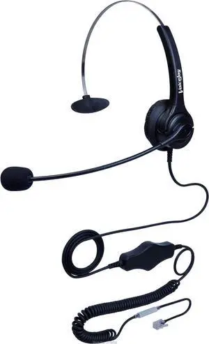 Aomoproing Call Center Headset Headphones + Volume Mute For Phone AVAYA 24xx Aspire Nortel PLT A100 T10 T20 T100 S11 S12 Aastra Shoretel