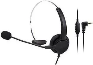 Aomoproing 2.5mm Plug Call Center Telephone Headset Volume Control with Microphone Headphone Noise Cancelling for Home Office Phone