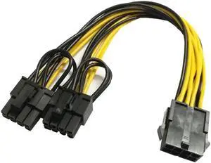 PCI-E 8Pin to Dual 8Pins Power Splitter Cable PCIE PCI Express Video Card Extension Cables