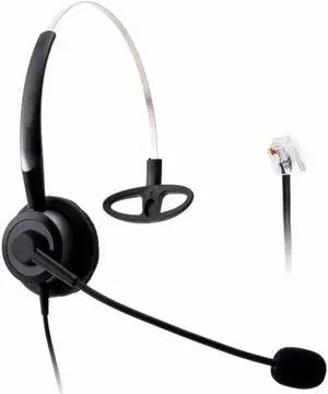 Aomoproing Wantek Call Center Headset headphone with Mic for Panasonic IP phones KX-T2260 KX-T2315 KX-T2368 KX-T7220 KX-T7230 KX-T7330