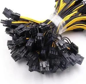 10pcs/lot 6 pin PCI Express to 2 x PCIe 8 (6+2) pin Motherboard Graphics Video Card PCI-e VGA Splitter Hub Power Cable
