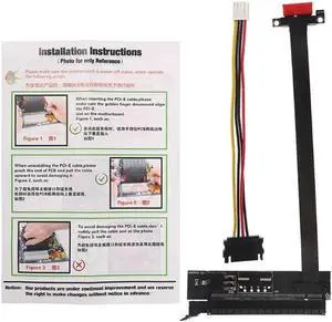 PCI-e 3.0 1X To 16X PCI Express Extension Cable With Power Input Connector Cord PCI-e 3.0 1X To 16X PCI Express Extension Cable With Power Input Connector Cord