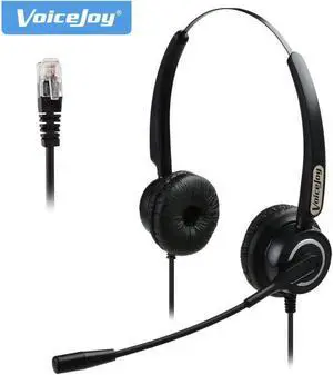 Aomoproing Professional light weight headset for call center office headset with micophone RJ9 plug phone headset Binaural noise cancelling