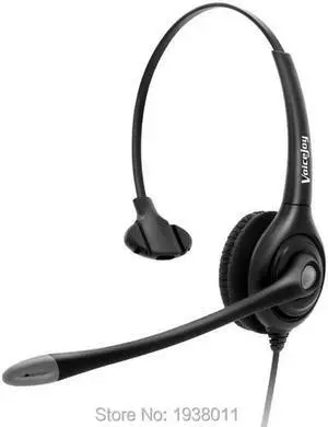 Aomoproing Monaural RJ9/RJ10 connector headset wtih QD (Quick Disconnect) cable Noise canceling Telephone headset call center headset