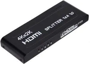 HDMI Splitter 1X4 1 in 4 out 4 Port 1080P 3D 4KX2K Duplicator Amplifier Switcher Power Adapter for PS3 PC TV BOX DVD
