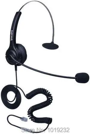 Aomoproing call center headset with RJ9 plug office telephone RJ9 headset Noise Canceling Microphone for AVAYA 2400 4600