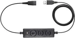 Aomoproing VoiceJoy call center Headset USB plug QD cable adaptor with adjustable volume and Microphone Mute switch for GN headset