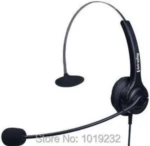 Aomoproing Call center headset RJ9 plug headset for AVAYA IP Phone 1603 1608 1616 9610 9620 9630 9640 9650 Yealink phones