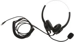 Aomoproing VD530D Hands- Corded Customer Service Call Center Headset Noise Cancelling with Microphone