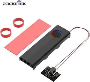 M.2 Solid State Hard Disk Fan Heatsink Heat Radiator Cooling Silicon Therma Pads Cooler for M2 NVME SATA 2280 PCIE SSD