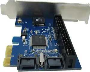 Desktop PCI-E to SATA2.0 raid card PCIe to dual SATA + IDE 40pin hard disk controller adapter