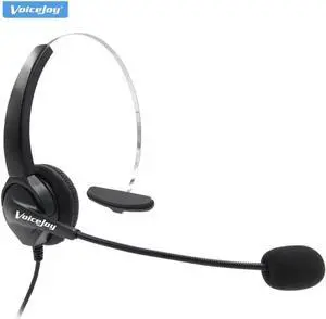 Aomoproing Sale !! RJ9 Plug headset for call center with mic for phones Aspire Dterm Nortel Norstar Meridian PLT ShoreTel ROLM Packet8 etc