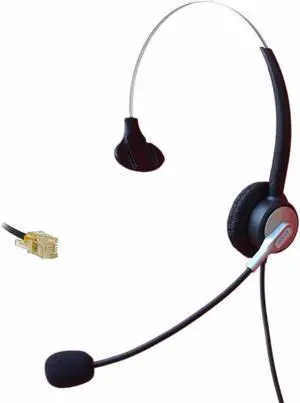 Aomoproing Wantek Call Center Telephone Headset with Mic for Yealink SIP-T19P T22P T26P T32G T42G T48G and Huawei ET325 ET525 IP Phones
