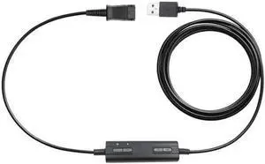 Aomoproing QD Quick Disconnect to USB Plug adapter Call center headset buddy adapter QD to USB adapter Cable