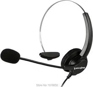 Aomoproing RJ9 Headset for Call Center Avaya 24XX 46XX Series Nortel Aastra Adtran BT Alcatel Lucent Interquartz Ascom phones