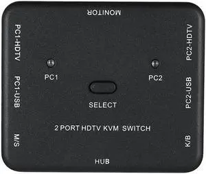 4K x 2K 3D HDMI-compatible KVM USB 2.0 Keyboard Mouse Printer Monitor Host HDTV PC MonitorSharing Switcher Box USB Splitter