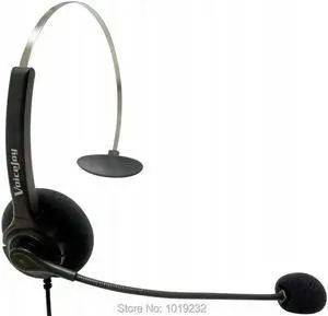 Aomoproing Call Center Telephone Headset for Grandstream IP Phones GXP1400 GXP1450 GXP2124 GXP2120 GXP2140 GXP2140 GXP2160 GXP2110 GXP2100