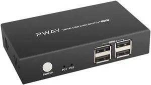 2 Computers 4K Kvm Hdmi Switches 2 Monitor and Usb 2.0 Switcher 2 in 1 out Switches Displayport 1 Monitor 2 port 4k 30hz