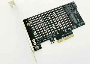 M.2 NVMe SSD NGFF to PCI E 3.0 X4 Adapter Raiser M Key B Key PCI Express 3.0 NVME m.2 SSD M2 SATA NGFF Converter Post Card Riser