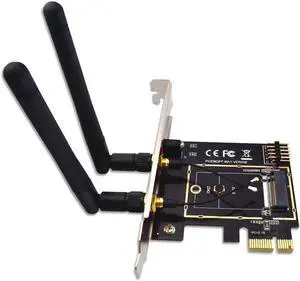 M.2 NGFF Key A A+E to Mini PCI E Wireless Adapter WiFi Bluetooth Network Card Converter PCI Express 1X M2 NGFF Support 2230 2242