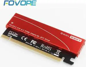 PCI e M2 adapter M2 NGFF SSD NVMe 2280 m key to PCI e x16 adapter M.2 PCIe Card for ssd m2 with Heat dissipation aluminum box